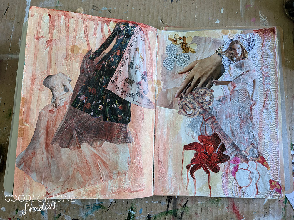 Bluebeard spread 4 - the bloody key